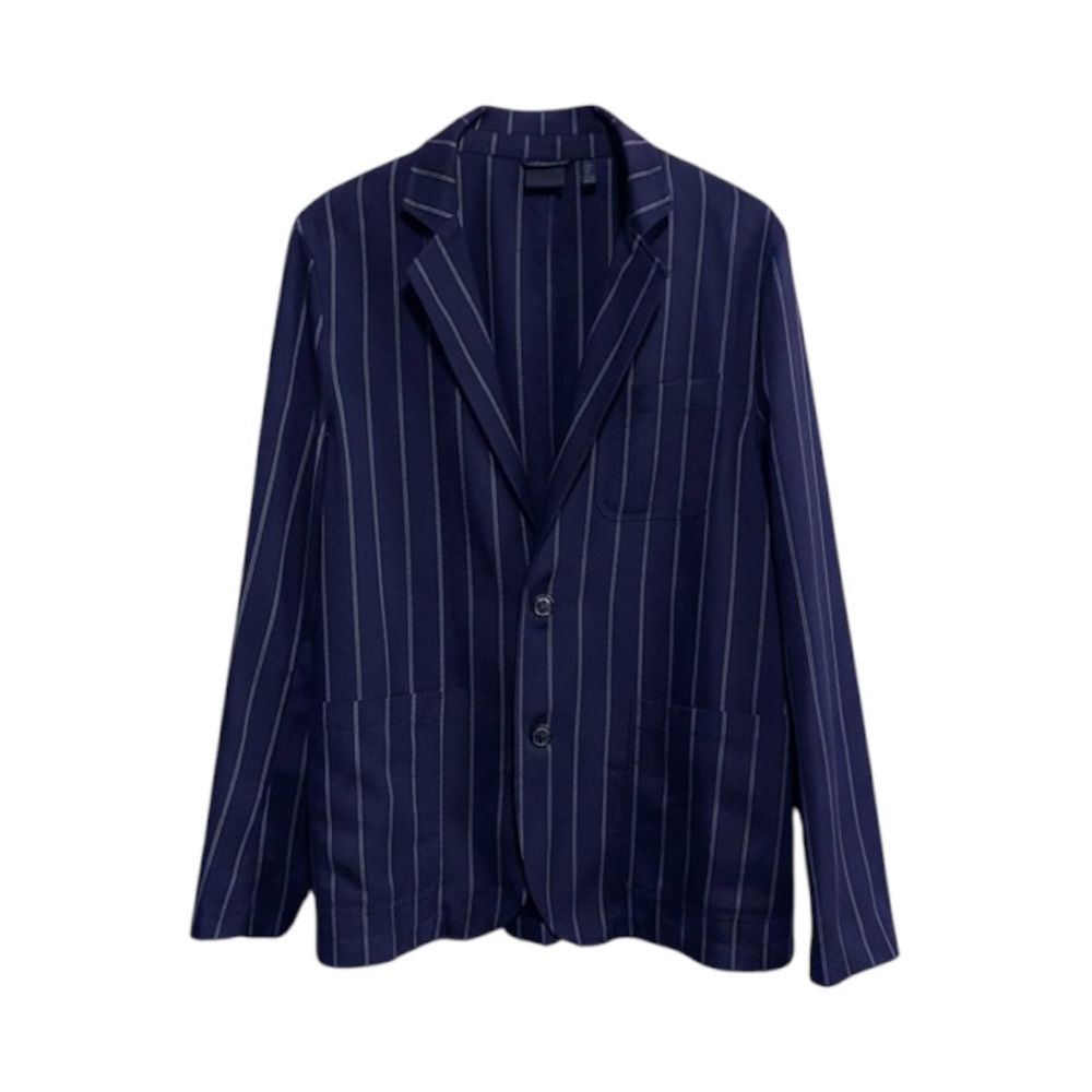 ASOS Lightweight Blazer Women’s Size Medium Navy Pinstripe